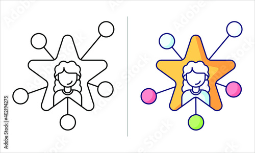 lin and color icons, blogger and influencer