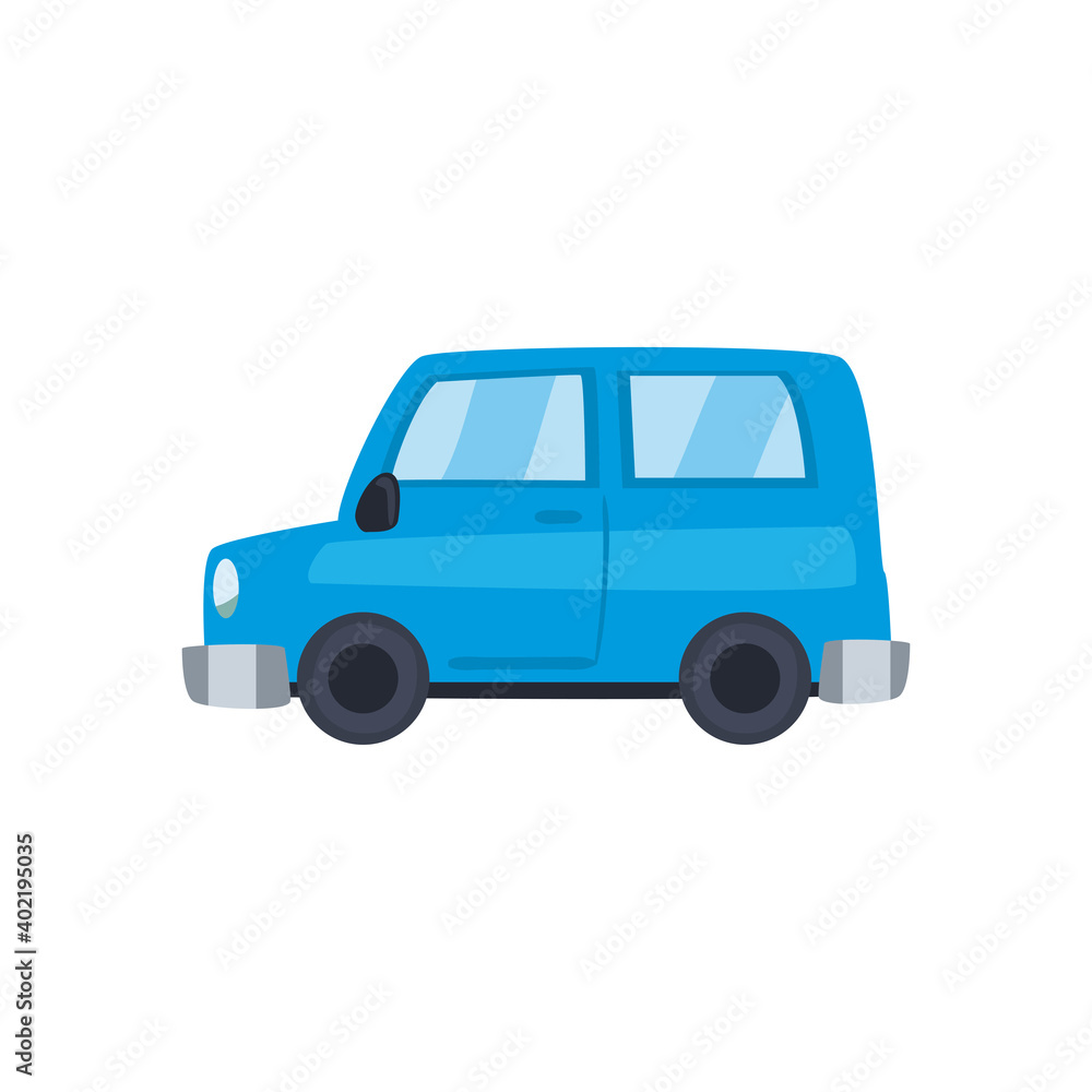 blue and micro car icon vector design