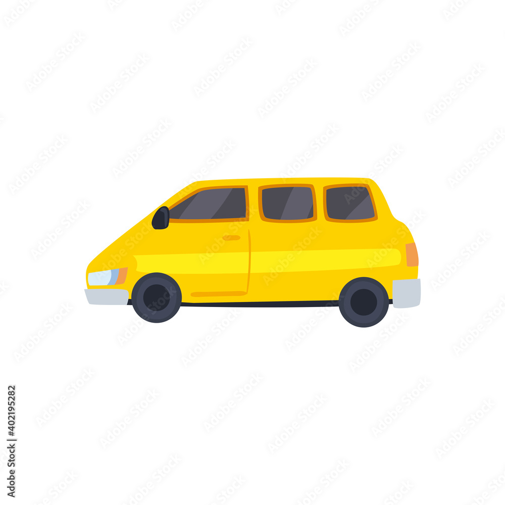 yellow car icon vector design