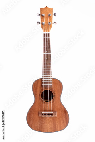 Studio shot of ukulele guitar