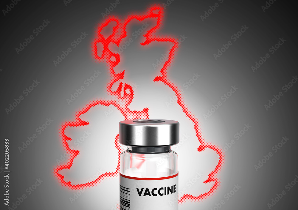 Obraz premium Covid Vaccine Great Britain