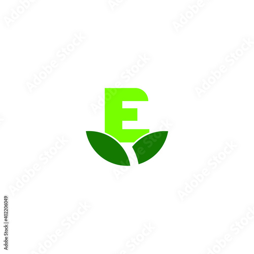 e letter simple for logo company. a modern vector design