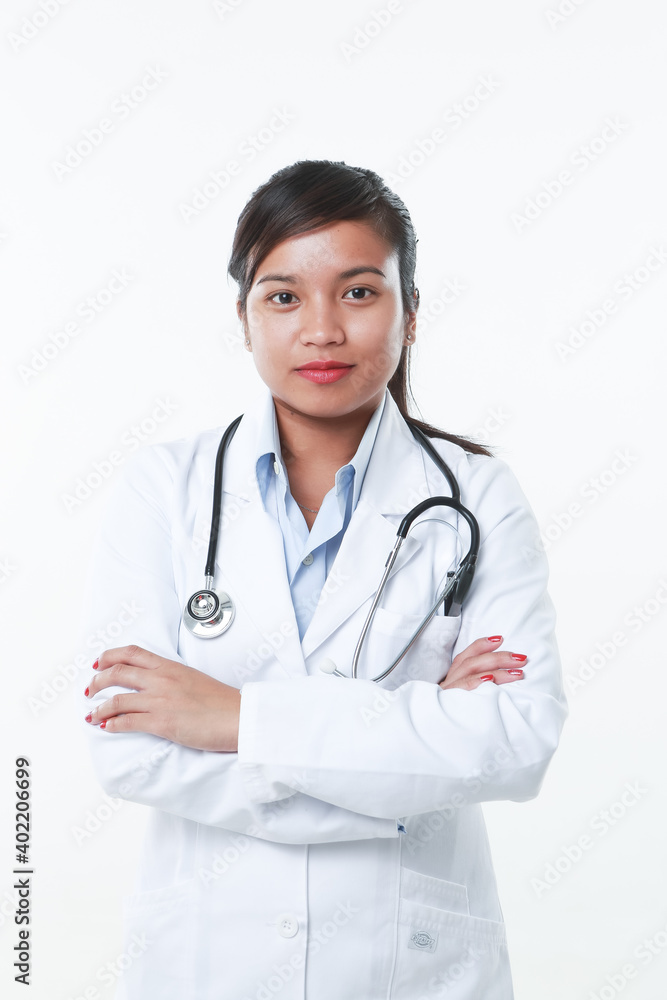 A professional asian female doctor A professional asian female doctor
