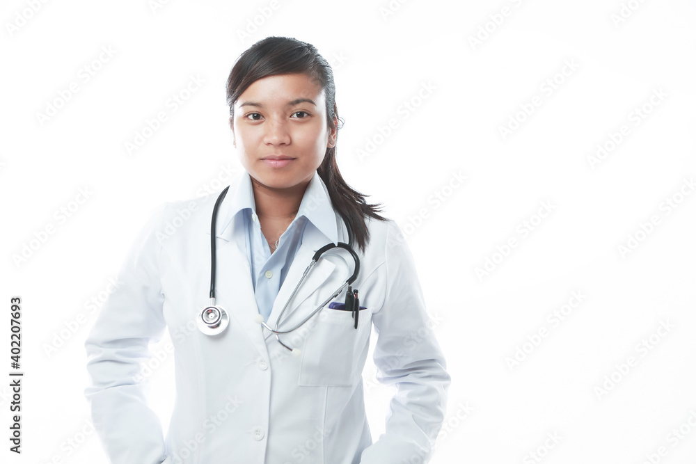A professional asian female doctor A professional asian female doctor