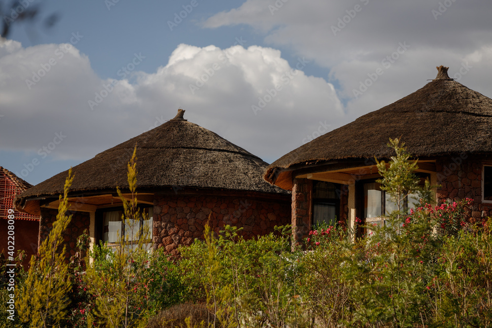 old house in the village africa