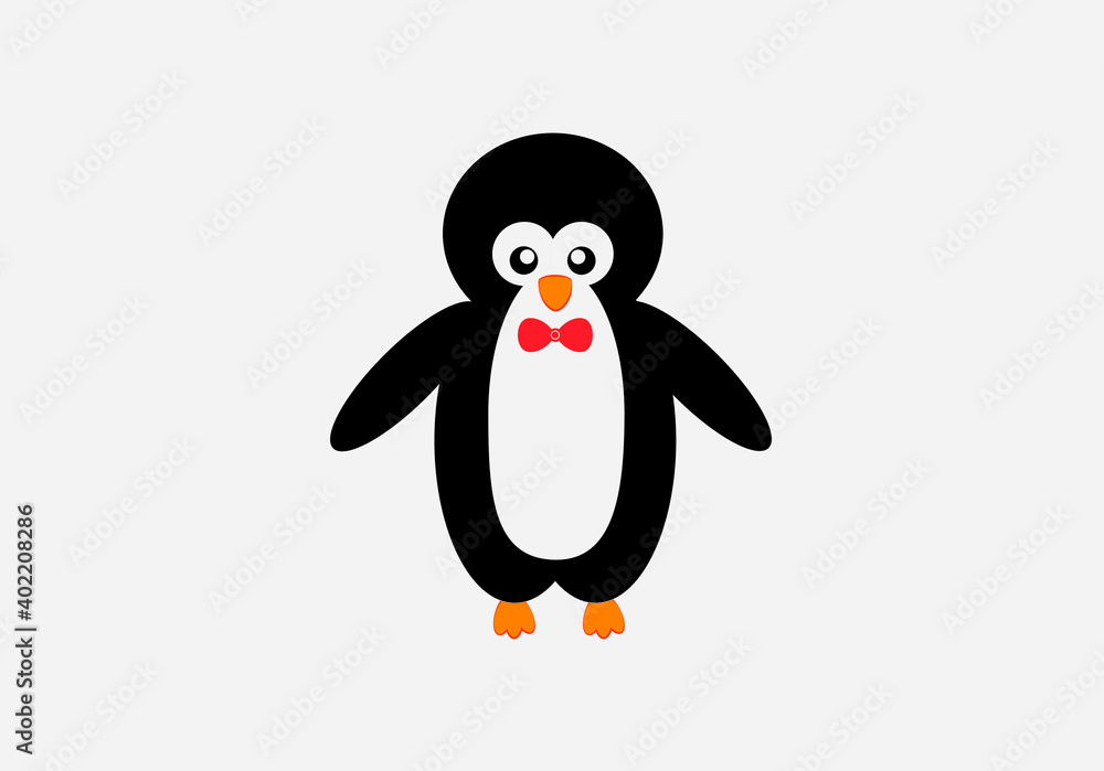 Fototapeta premium Cute penguin. Vector illustration