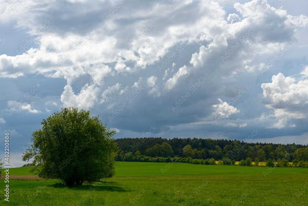 landscape before the storm, Pilsen region, Czechia landscape before the storm, Pilsen region, Czechia