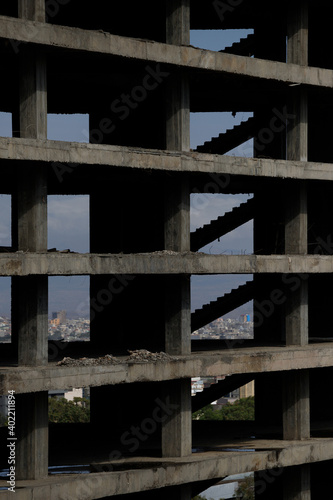 ethiopian urban landscape with high-rise building