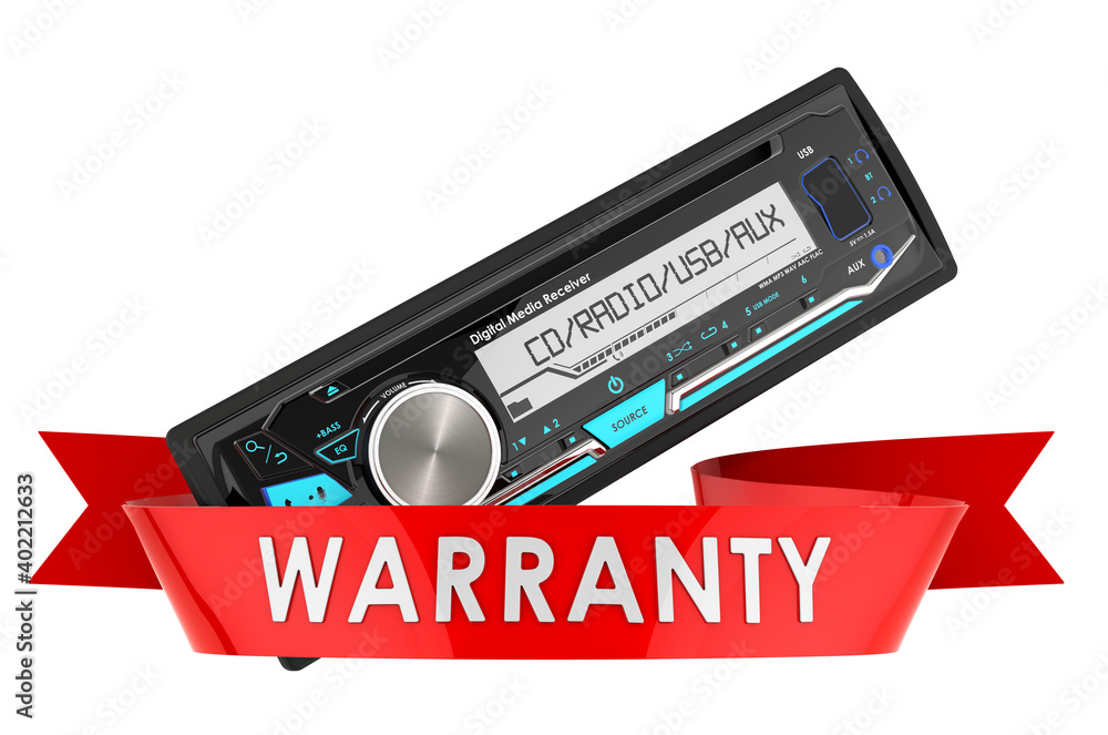 Fototapeta premium Digital media receiver warranty concept. 3D rendering