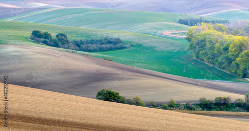 landscape of South Moravia, Czechia