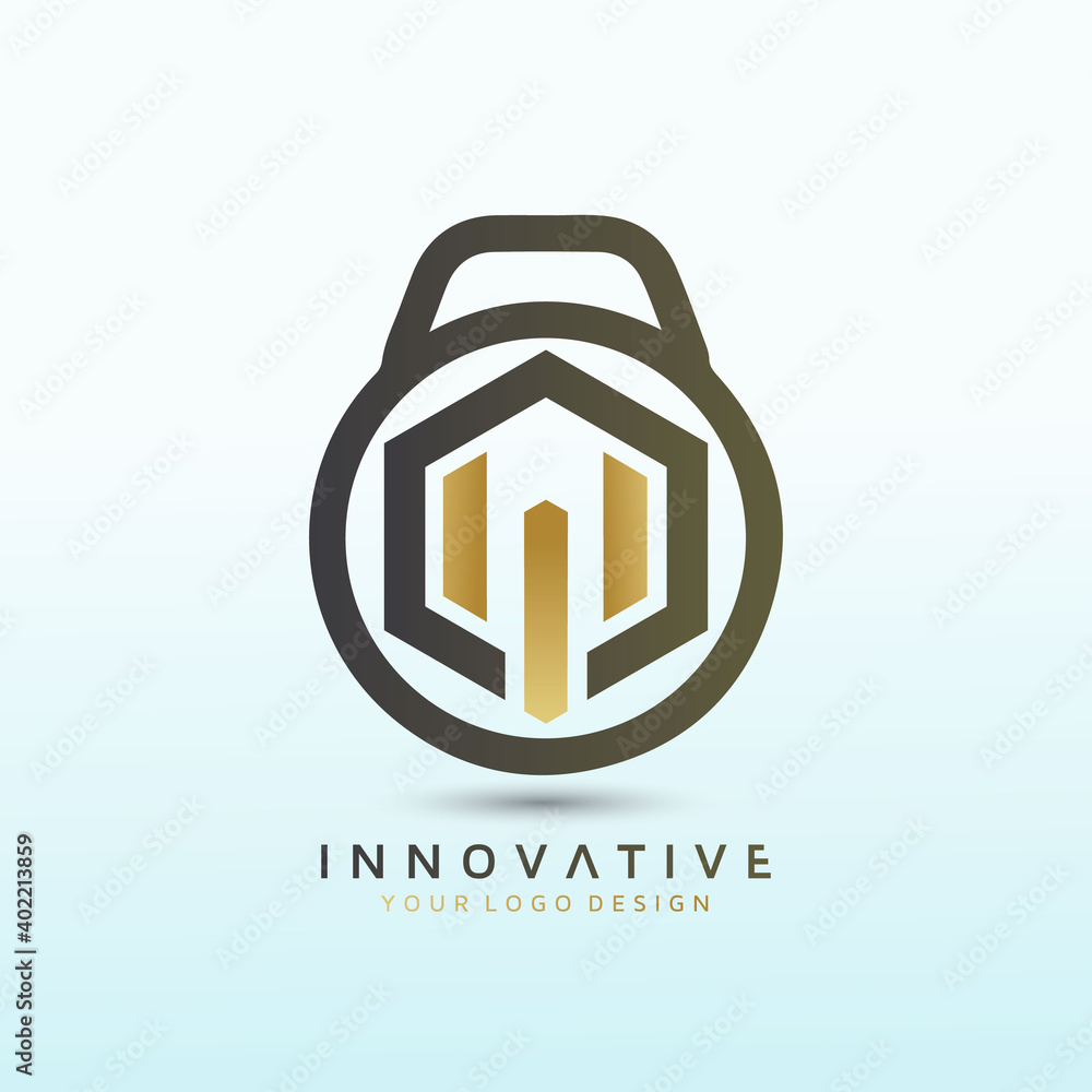 Fototapeta premium Letter W fitness logo design, dumbbell icon, Fitness Logo Stock Vector Illustration, Gym Logo Vector Art and Graphics
