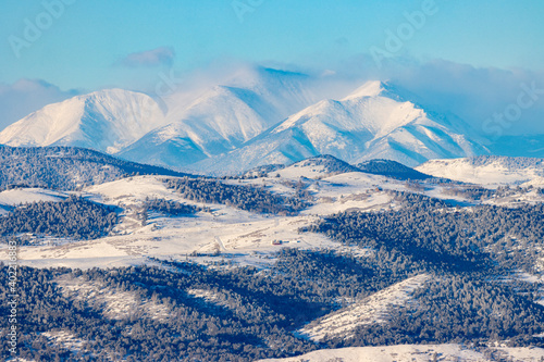 Beautiful Snowy Sangre de Cristo Mountains