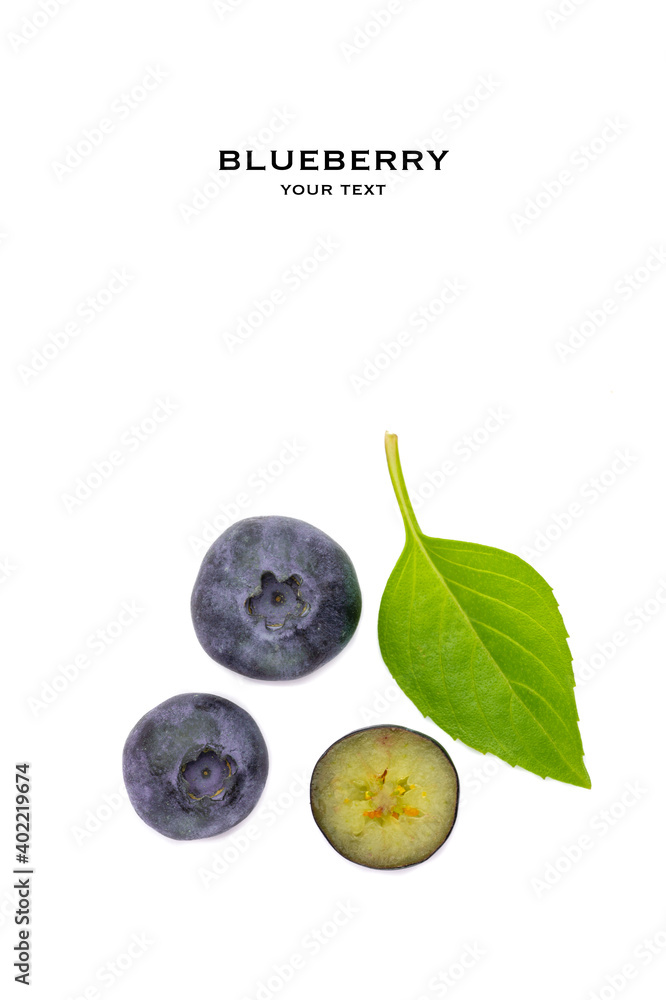 Fresh blueberry on white background Fresh blueberry on white background