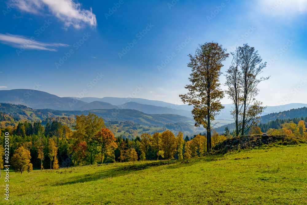 autumn in Jesniky, Jeseniky, northern Moravia, Czechia