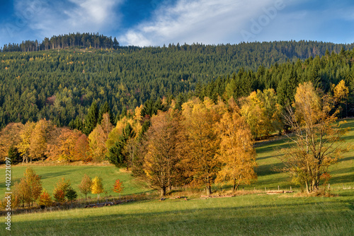 autumn in Jesniky, Jeseniky, northern Moravia, Czechia