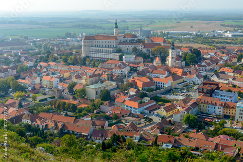 town of Mikulov, South Moravia, Czechia