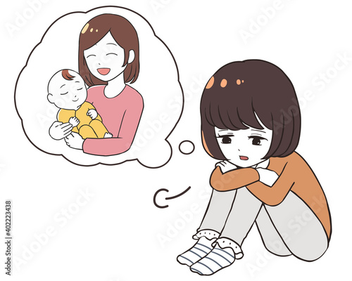 赤ちゃんにかかりきりの母親　嫉妬する女の子