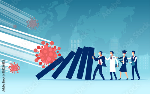 Economic impact and unemployment rise due to Coronavirus pandemic and lockdown