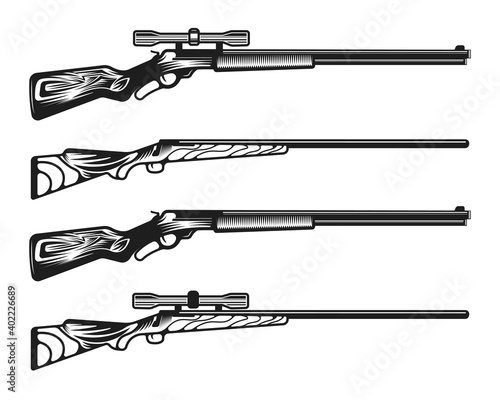 Hunting rifle guns