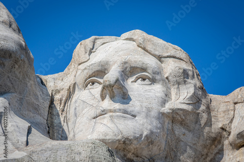 The Bust of Thomas Jefferson at Mount Rushmore National Monument © Dallas
