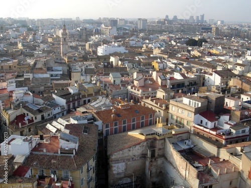 Fototapeta Naklejka Na Ścianę i Meble -  View of the old center of Valencia, Spain