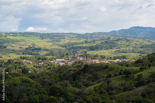 El pueblo de Guadalupe, Santander, Colombia 