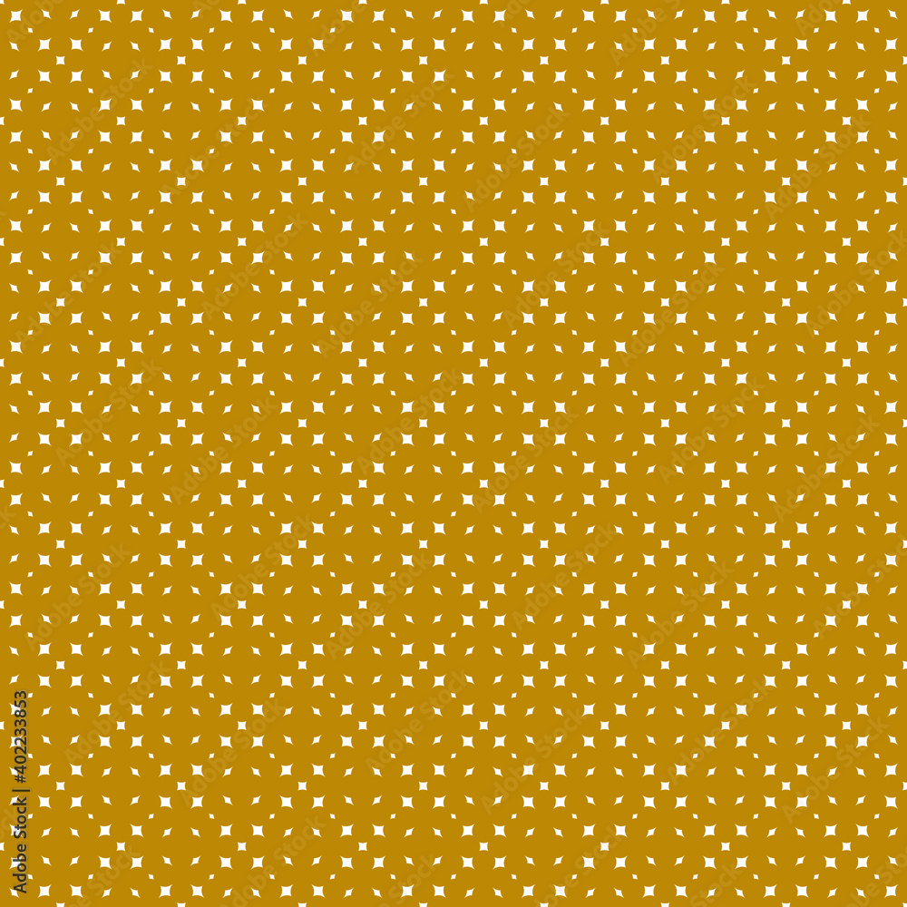 Illustration with repetitive geometric shapes, trendy color # DAA520 Fortuna Gold. Abstract background for web pattern, wallpaper, digital graphics, packaging, objects and artistic decor.