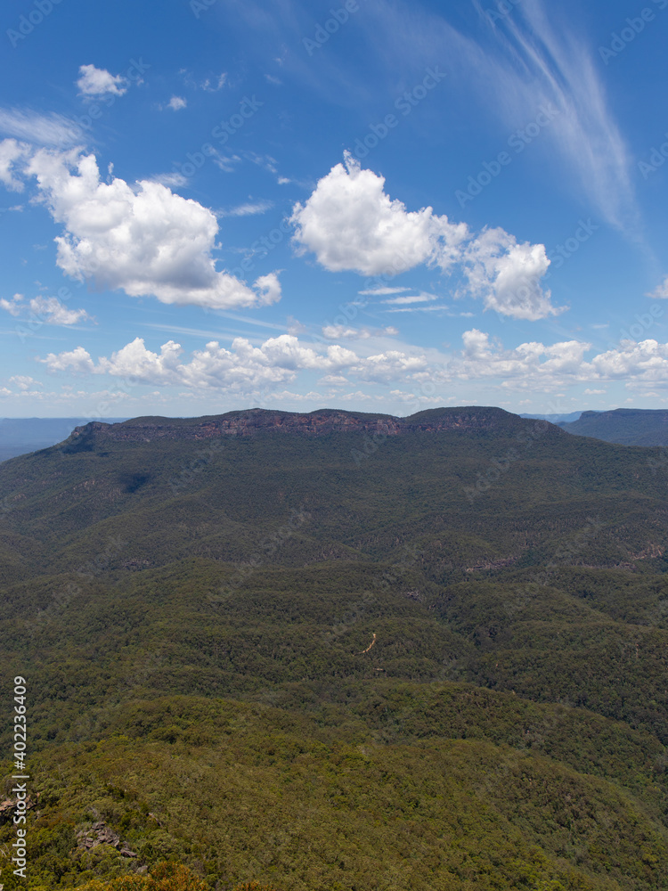 Blue Mountain view from Sublime Point Lookout, NSW, Australia.