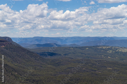 Layer of mountain at Blue Mountains area, NSW, Australia.