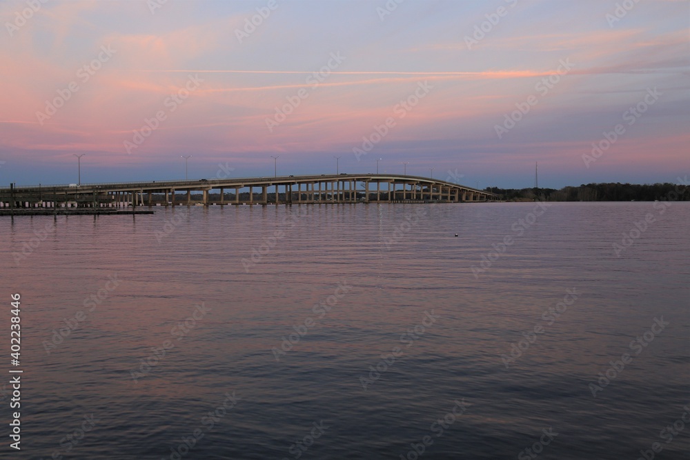 Obraz premium Bridges in Florida provide picturesque travels