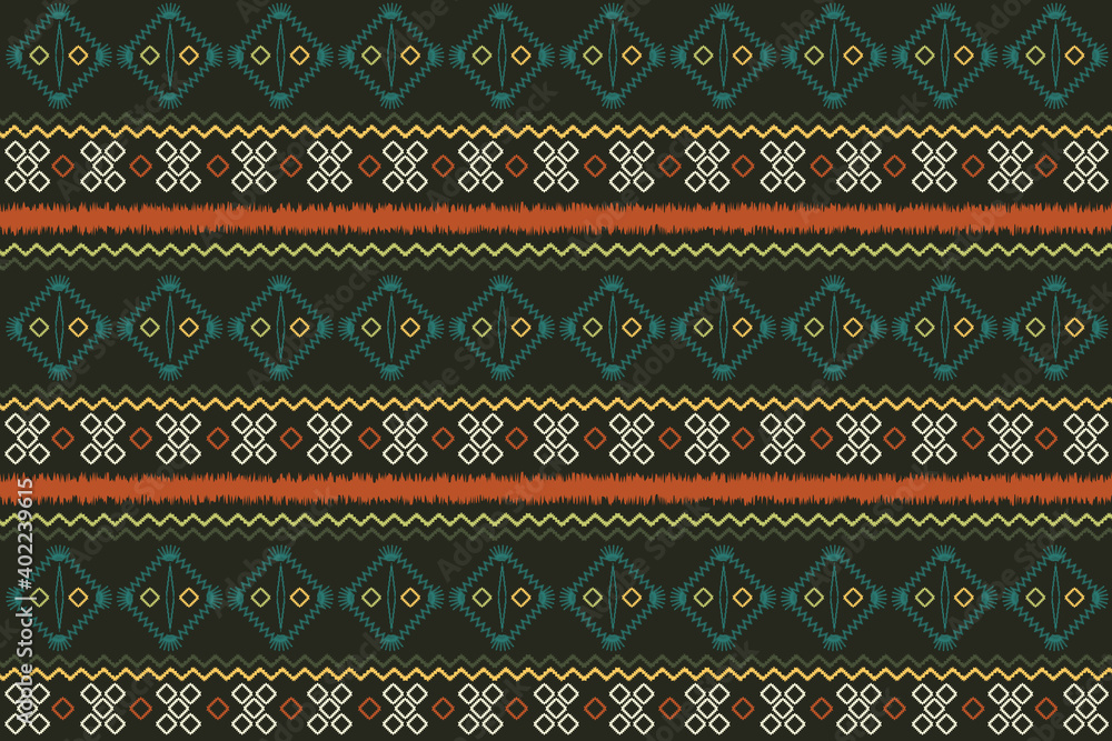 geometric ethnic pattern seamless. color oriental composition. vector illustration.design for wallpaper, background, fabric, curtain, carpet, clothing, batik.