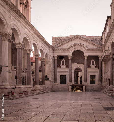 ancient street in Split Croatia