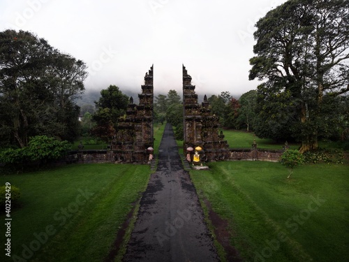 Famous traditional balinese gate to heaven at Handara Bedugul Bali Indonesia South East Asia photo