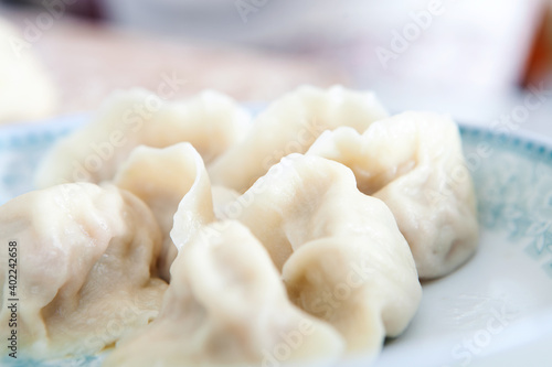 Dumplings on the plate