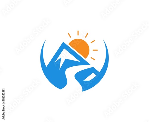 Free Download Mountain logo
 - GFXLoad