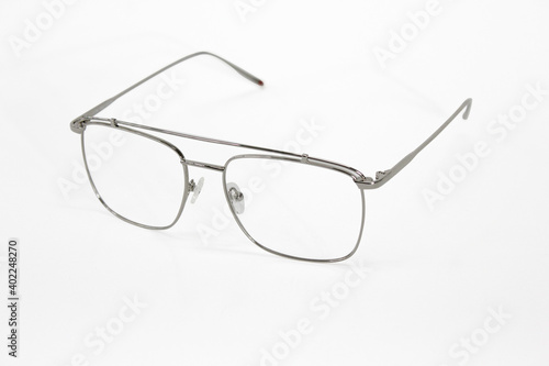 Metallic Optic glasses white background