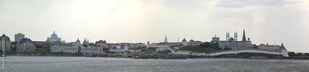 Obraz premium Russia, Kazan, city landscape, panorama, Kazan Kremlin