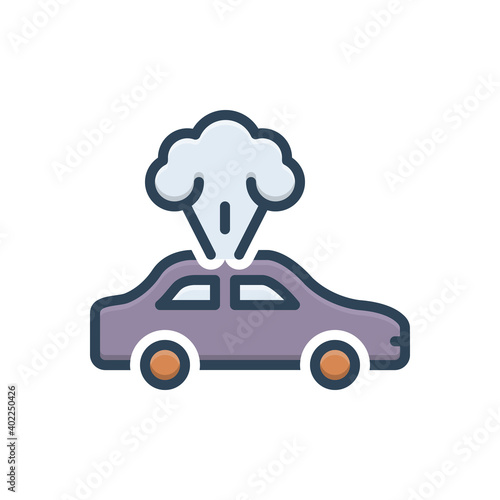 Color illustration icon for phenomenon