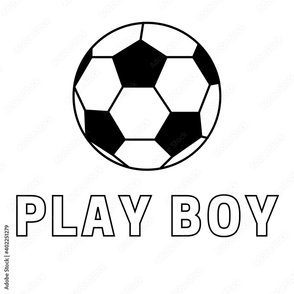 play Boy text with soccer bol.text for Soccer player play Boy text with soccer bol.text for Soccer player