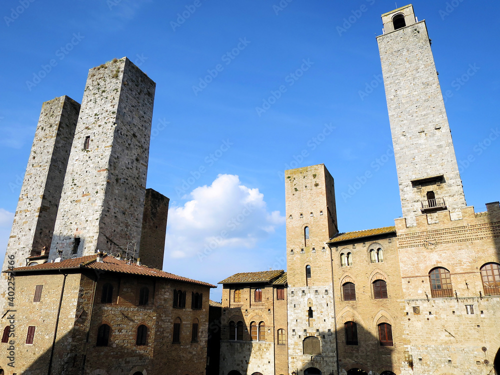 The cityscape of San Gimignano in Tuscany, ITALY