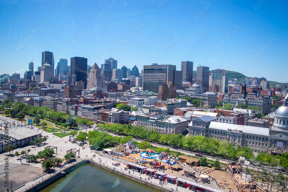 Fototapeta premium Vieux-Port Montreal, old port downtown of montreal canada