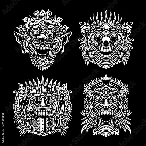 Traditional Balinese Mask Collection