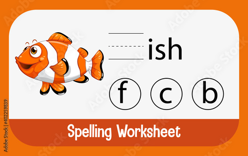 Find missing letter with fish
