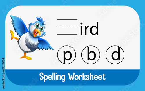 Find missing letter with bird