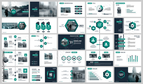 Abstract white, green slides. Brochure cover design. Fancy info banner frame. Creative set of infographic elements. Urban. Title sheet model set. Modern vector. Presentation templates, corporate.