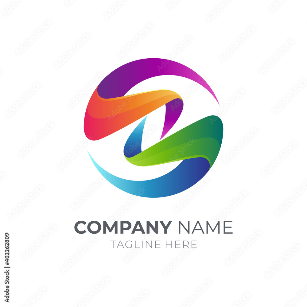 Globe letter S logo. S sphere 3d logo concept. Modern business logo ...