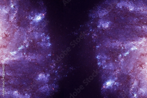 A beautiful colored galaxy in deep space. Elements of this image were furnished by NASA.