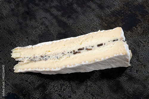 truffled brie cheese photo