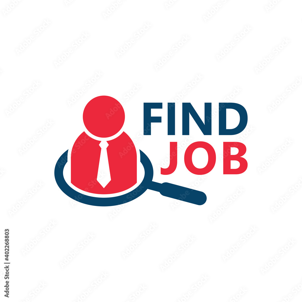 Find job logo template design Find job logo template design
