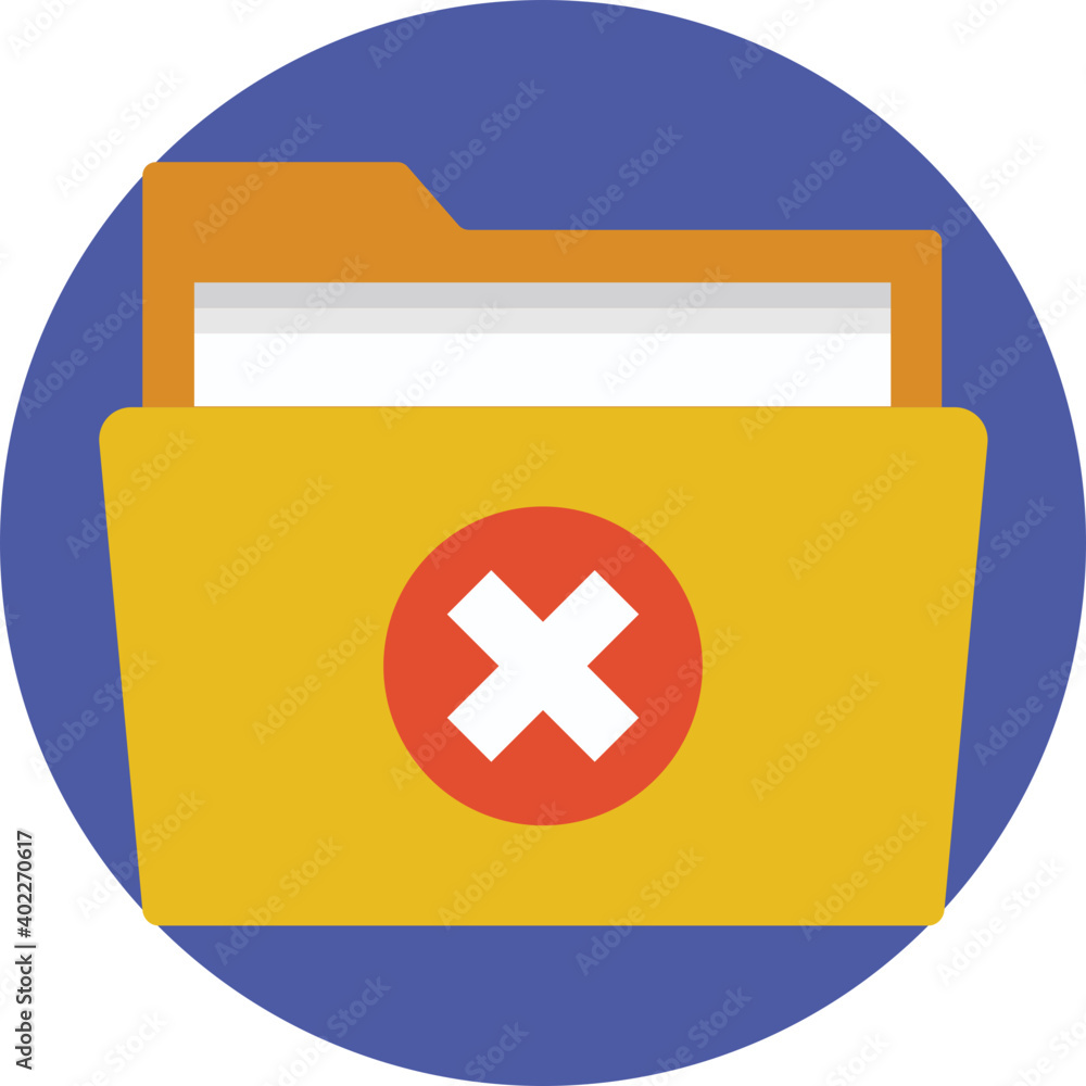 Obraz premium Deleting Folder 